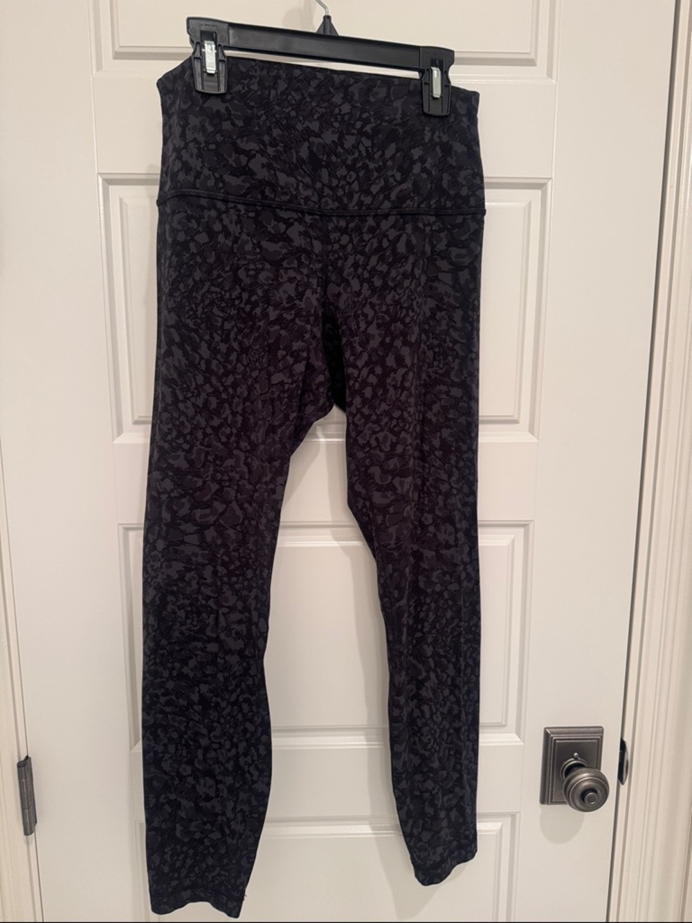 Lululemon Black Patterned High-Waist Leggings